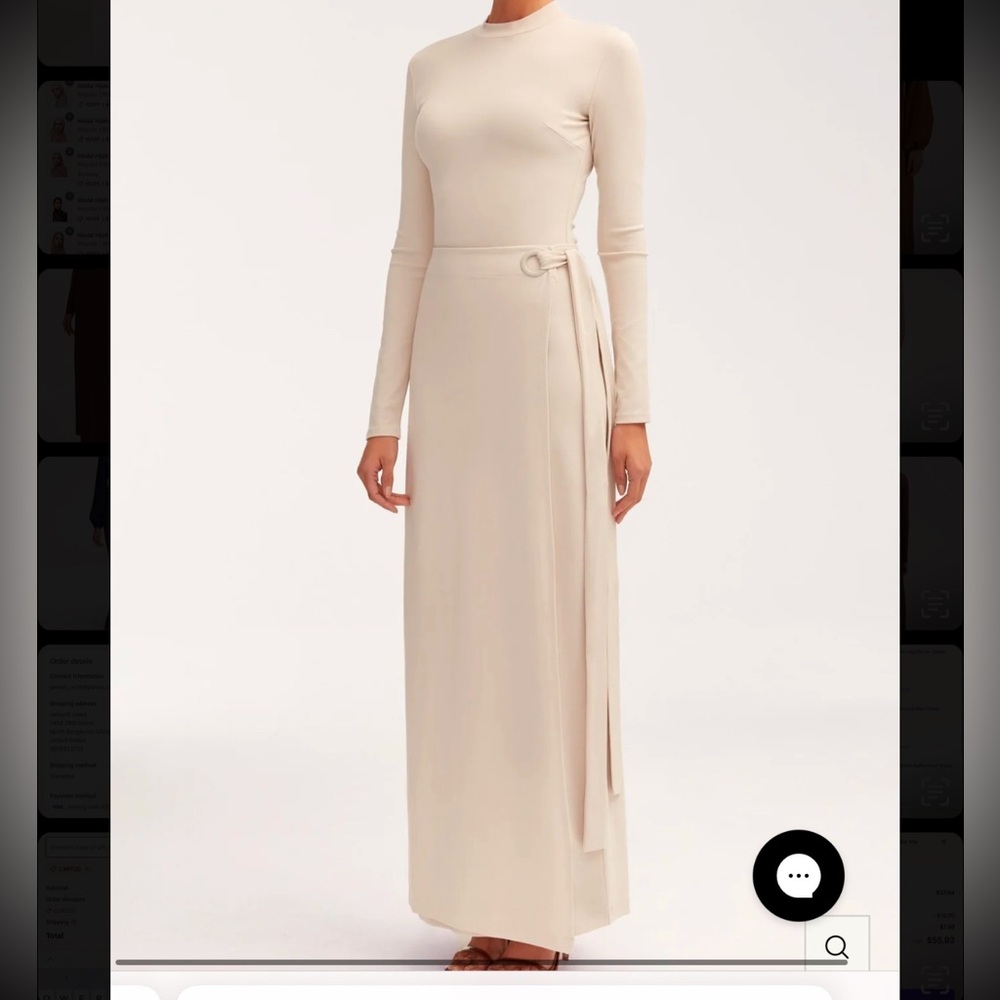 Melissa Jersey dress veiled collection